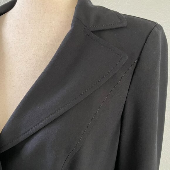 Semantiks Womens Black Three Button Blazer Suit Office Work Jacket | Size 12 - Picture 4 of 10